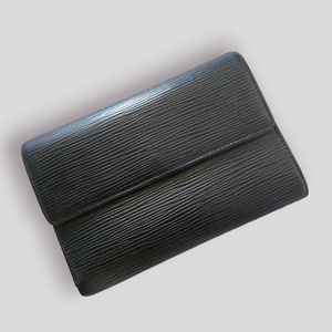 Louis Vuitton Black Epi Trifold Passport Wallet